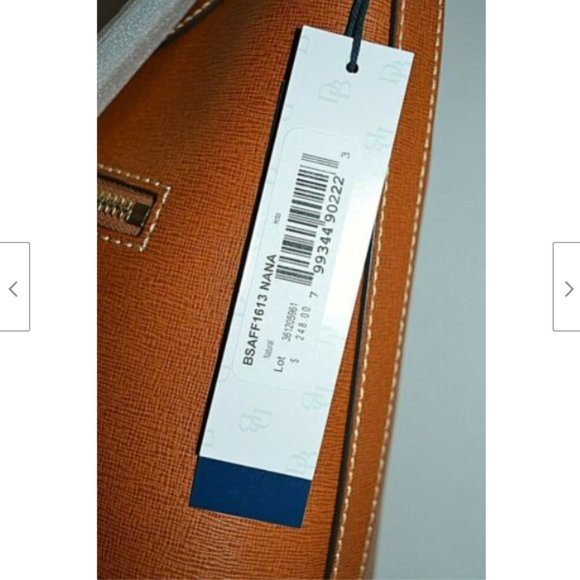 Dooney & Bourke Saffiano Italian Leather Brown Bag - Picture 8 of 12